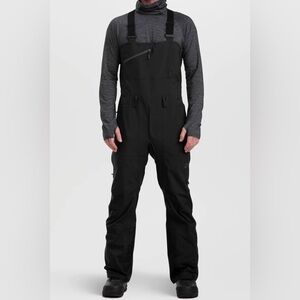 Outdoor Research men’s black carbide bib regular length 2XL  NWT